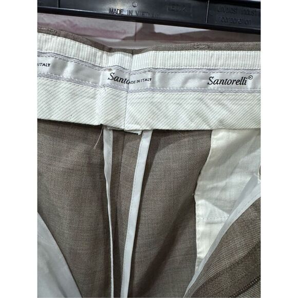 Men's santorelli luxury serge Romeo 100% virgin wool 36x34 office - Picture 4 of 8